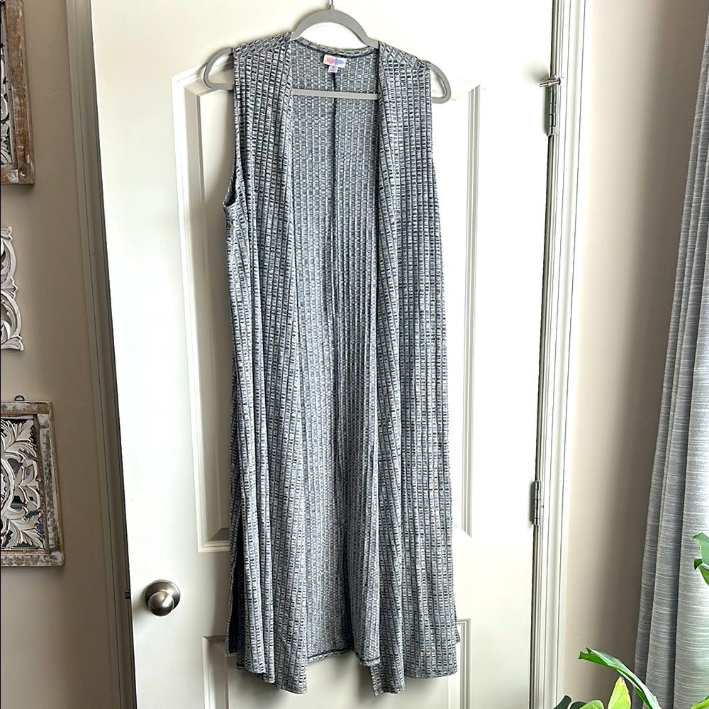 Lularoe sleeveless long cardigan